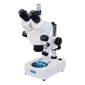 3.5X-45X Trinocular Zoom Stereo Microscope with Dual Halogen Lights