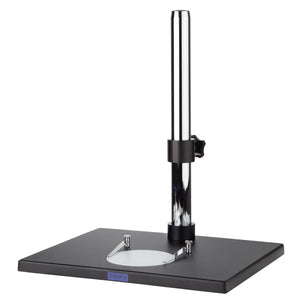 Table Stand with Large Base for Microscopes, Black Base
