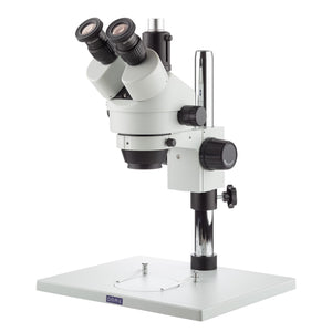 7X-45X Zoom Trinocular Stereo Microscope w/ Metal Table Stand