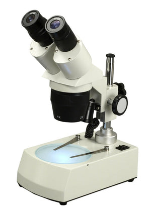 OMAX 20X-40X-80X Student Binocular Stereo Microscope with Top & Bottom LED Lights