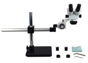 Boom Stand Binocular Zoom Stereo Microscope 10x~80x
