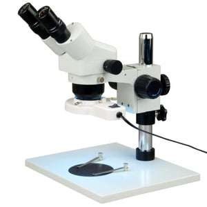 10X-80X Binocular Zoom Stereo Microscope + 8W Fluorescent Ring Light