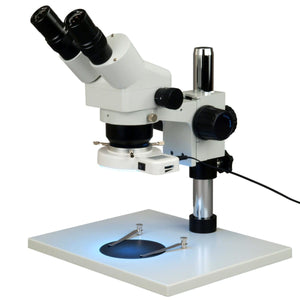 10X-80X Binocular Zoom Stereo Microscope + 56 LED Ring Light