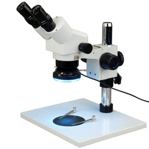 10X-80X Binocular Zoom Stereo Microscope + 60 LED Ring Light
