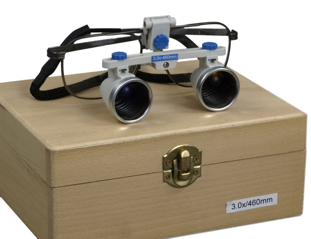 3X 460mm WD Binocular Eyeglass Loupes with Alloy Frame Omax