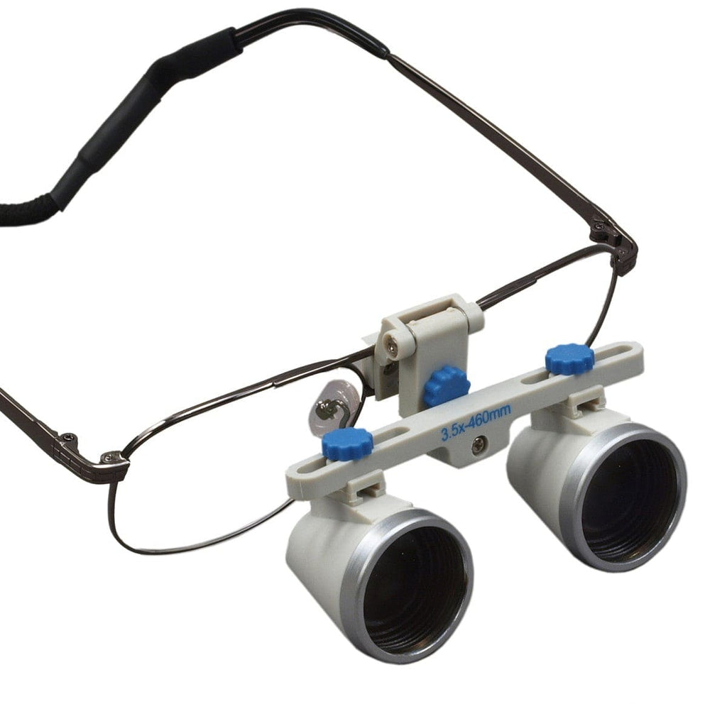 3.5X 460mm WD Binocular Eyeglass Loupes with Titanium Frame Omax