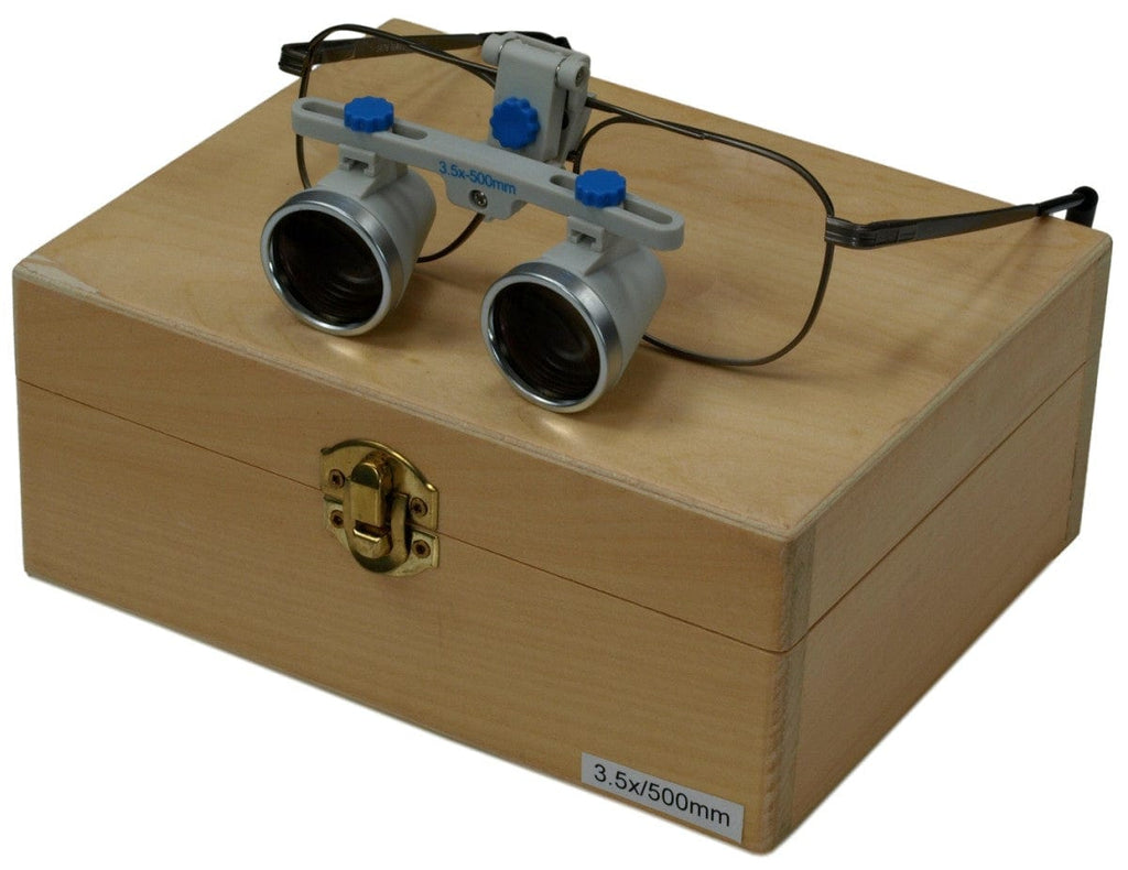 3.5X 500mm WD Binocular Eyeglass Loupes with Alloy Frame Omax