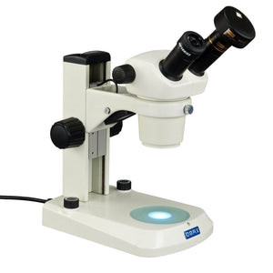 Binocular Stereo Microscope 10X-30X with Dual LED Lights and 1.3MP USB Camera
