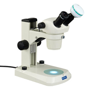 Binocular Stereo Microscope 10X-30X with Dual LED Lights and 2.0MP USB Camera