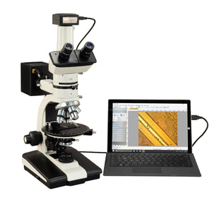 OMAX 50X-787.5X USB3 14MP Trinocular Ore Petrographic Polarizing Microscope with Bertrand Lens