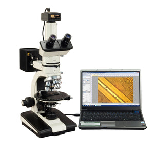 OMAX 50X-787.5X Trinocular Ore Petrographic Polarizing Microscope with Bertrand Lens and 14MP Camera