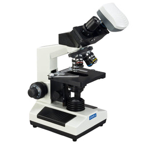 40X-1000X Compound Binocular Microscope with 5.0MP USB Digital Camera