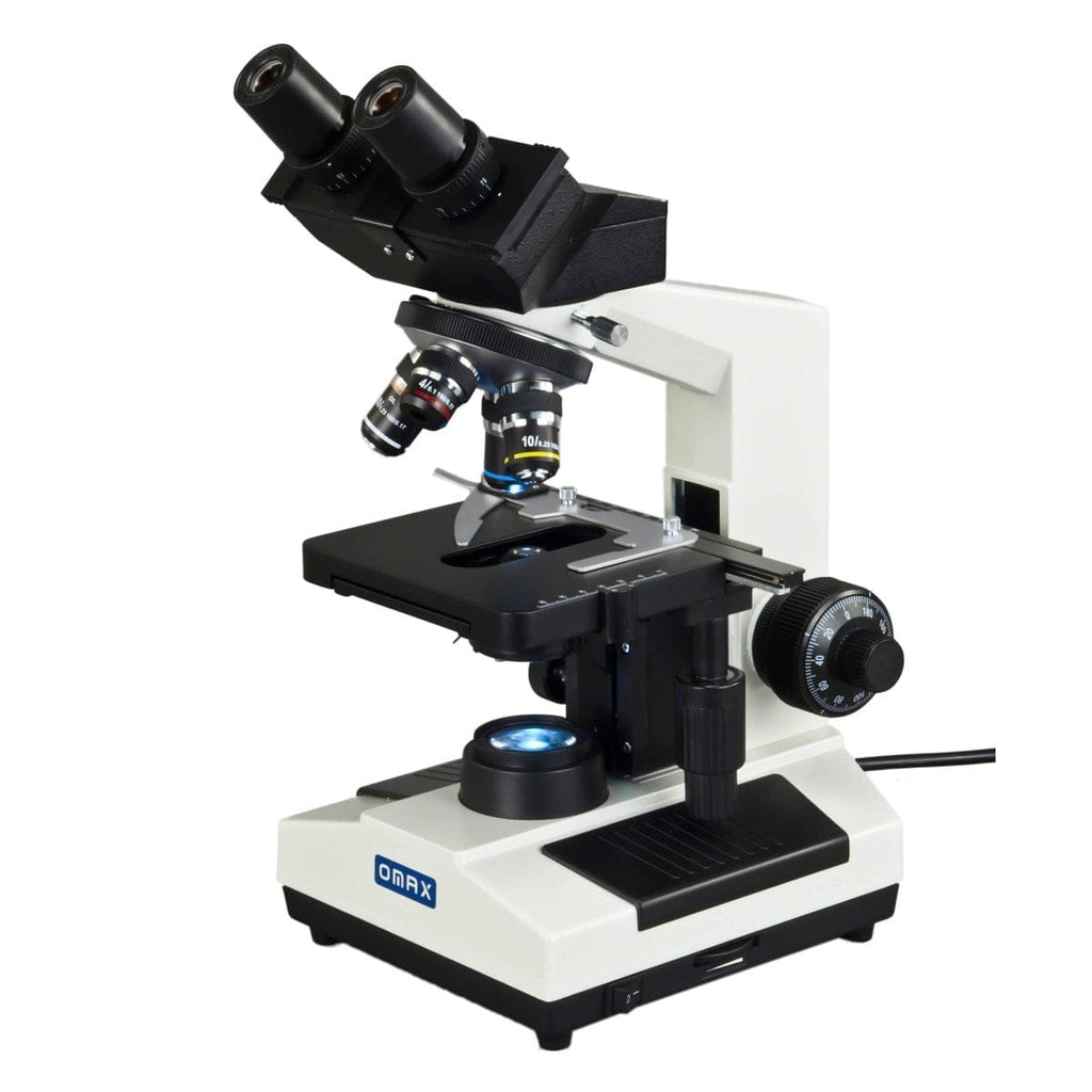 OMAX M827 Series LED Biological Binocular Compound Microscope 40X2000