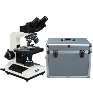 40X-2000X Compound Binocular LED Biological Microscope with Aluminum Carrying Case
