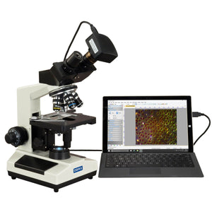 OMAX 40X-2000X USB3 14MP Digital Darkfield LED Binocular Compound Microscope for Live Blood Analysis