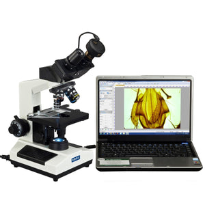 40X-2000X Compound Binocular LED Microscope with 9MP USB Digital Camera