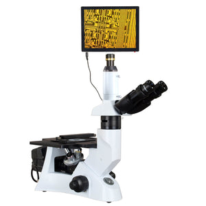 OMAX 40X-400X 5MP Touchpad Screen Trinocular Inverted Infinity Metallurgical Polarizing Microscope