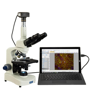OMAX 40X-2000X USB3 10MP Digital Darkfield Lab Siedentopf Trinocular LED Microscope for Live Blood