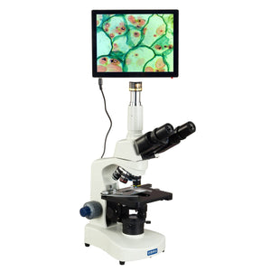OMAX 40X-2500X 5MP 9.7 Inch Touchpad Screen Digital Lab Trinocular Siedentopf Kohler LED Microscope
