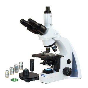OMAX 40X-2000X PLAN Infinity Phase Contrast Trinocular Siedentopf LED Lab Compound Microscope