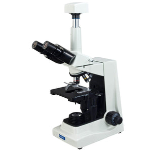 OMAX 40X-1600X 1.3MP Digital PLAN Lab Trinoclar Compound Microscope with Mechanical Stage