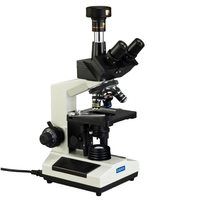 OMAX M837 Series Trinocular Compound Microscope 40X400X Magnification