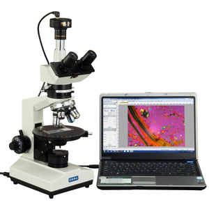 40X-600X M837PL Series Trinocular Polarizing Microscope + 1.3MP USB 2.0 Digital Camera