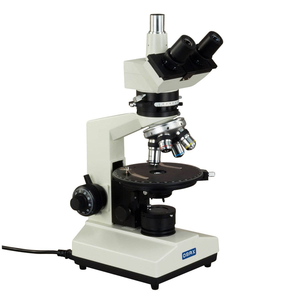 40x 600x M837pl Series Trinocular Polarizing Microscope Omax