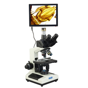 OMAX 40X-2000X 5MP 9.7 Inch Touchscreen  Digital Compound Trinocular LED Lab Biological Microscope