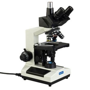 40X-2500X M837L Series Trinocular Lab Compound Microscope w/ LED Illumination