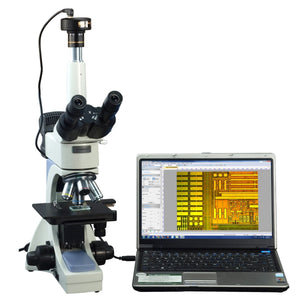 OMAX 40X-2000X Infinity Trinocular Polarizing Metallurgical Microscope with 10MP Camera