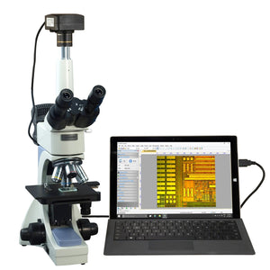 OMAX 40X-2000X 5MP USB 3.0 Infinity Trinocular Metallurgical Microscope with 100X Dry Objective