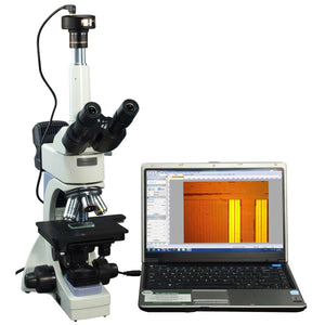 OMAX 40X-2000X Infinity Trinocular Metallurgical Microscope+Transmitted/Reflected Light+10MP Camera