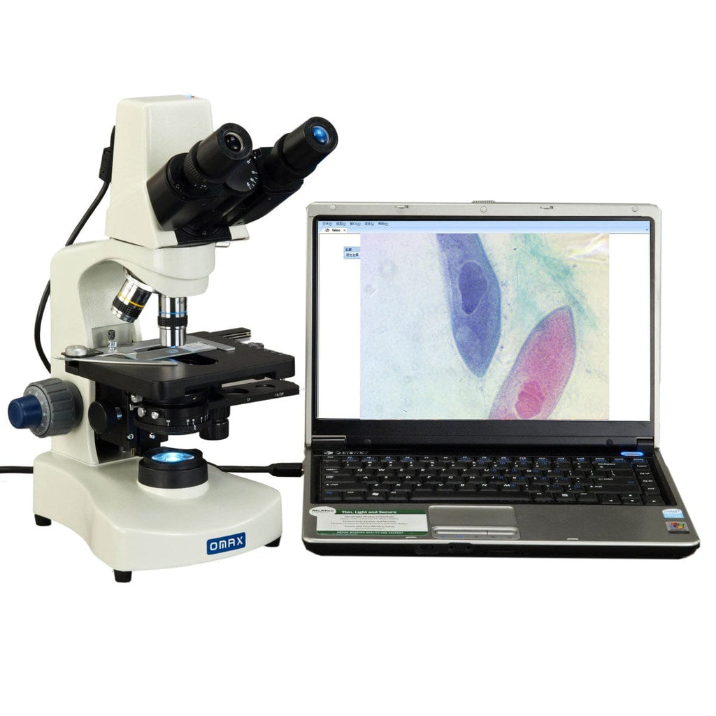 OMAX MD821 Series LED Binocular Compound Microscope 40X-2000X