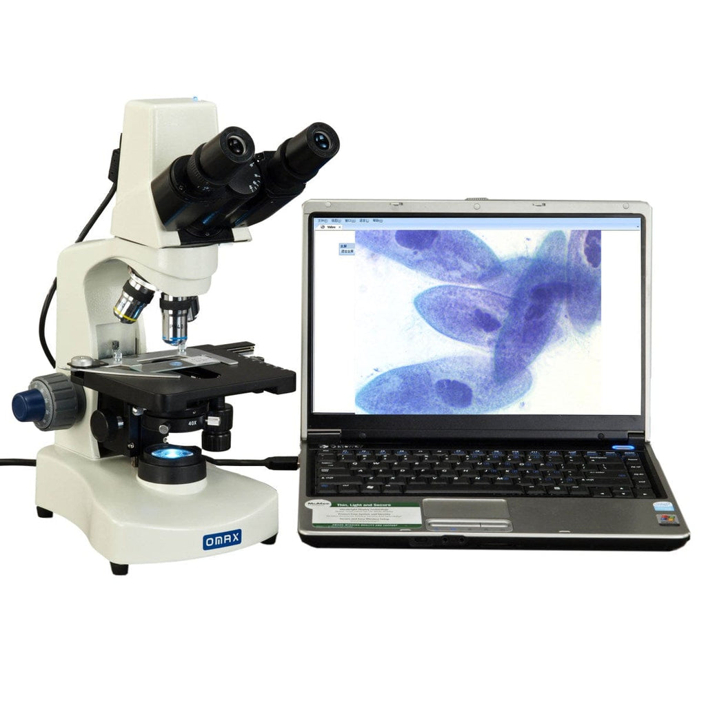 OMAX MD821 Series Siedentopf LED Binocular Compound Microscope 40X200