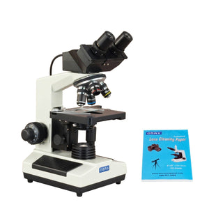 2000X Built-in 3.0MP Digital Camera Compound Binocular Microscope+Lens Cleaning Paper