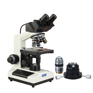 OMAX 40X-2500X Built-in 3MP Digital Compound Microscope+Oil Darkfield Condenser+100X PLAN Obj.