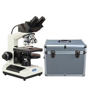 OMAX 40X-2500X Built-in 3.0MP Digital Camera Phase Microscope + PLAN Turret Phase Disk + Hard Case