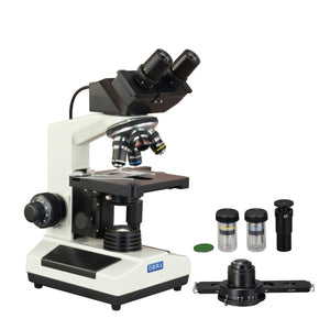 OMAX 40X-2500X Phase Contrast and Darkfield Built-in 3.0MP Digital Camera Compound Microscope