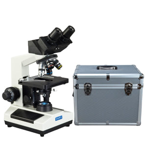 OMAX 40X-2500X Built-in 3MP Digital Oil Darkfield Compound LED Microscope + Aluminum Carrying Case