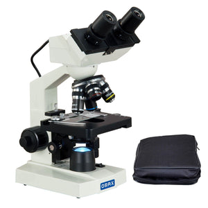 40X-2000X Built-in 1.3MP Digital Binocular Compound LED Microscope w Vinyl Carrying Case