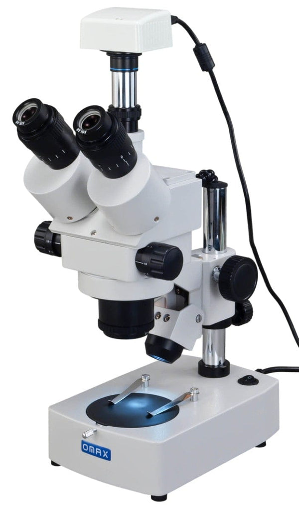 OMAX 3.5X90X Digital Trinocular Zoom Stereo Microscope with 1.3MP USB Omax