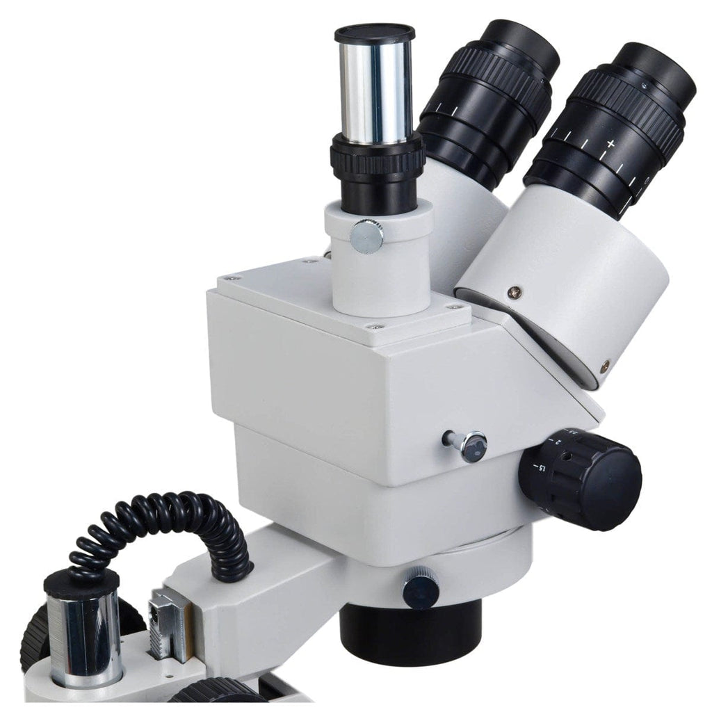 OMAX 3.5X90X USB3 5MP Digital Trinocular Zoom Stereo Microscope on Du Omax
