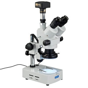 OMAX 3.5X-90X Digital Trinocular Stereo Microscope with 14MP Digital Camera and 144 LED Light