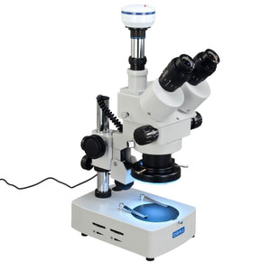 OMAX 3.5X-90X Trinocular Stereo Microscope with 3MP Digital Camera and 144 LED Light