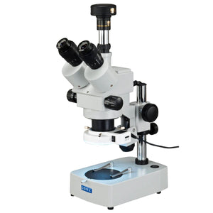 OMAX 3.5X-90X Trinocular Stereo Zoom Microscope with 10MP Digital Camera and 54 LED Light