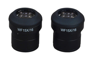 2 WF15X/16 Widefield Eyepieces for Microscope 30.0mm