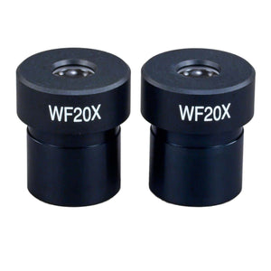 A Pair of WF20X Widefield Eyepieces for Microscope 23.2mm
