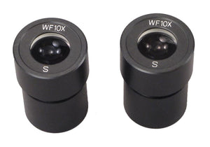 2 WF10X/22 Super Widefield Eyepieces Stereo Microscope 30.5mm