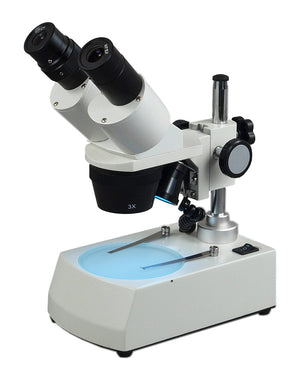 OMAX 10X-20X-30X-60X Stereo Microscope with Top & Bottom LED Lights